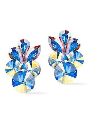 Rhinestone Earring 204261 CAB-Crystal AB