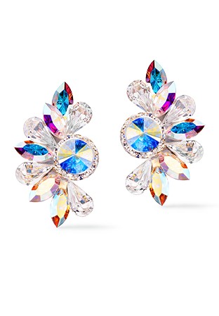 Rhinestone Earring 2043 CAB-Crystal AB