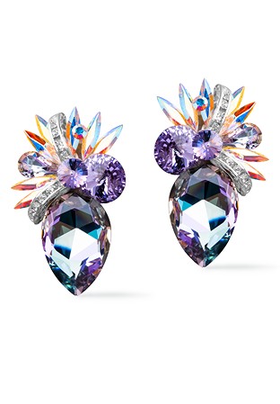 Rhinestone Earring 2045 VLLAM-Vitrail Light / Light Amethyst