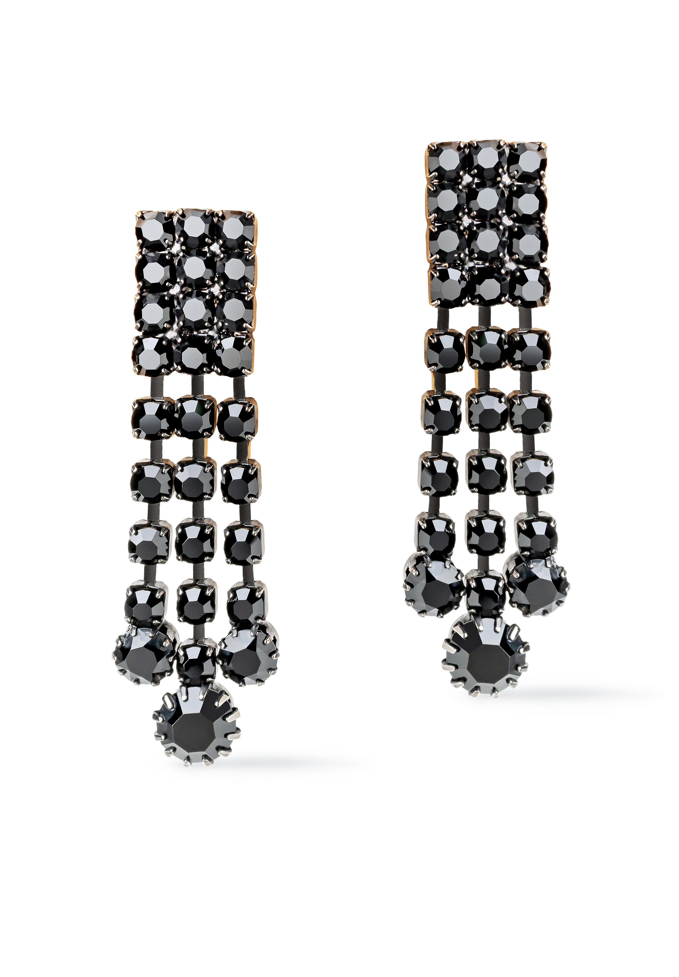 Rhinestone Earring 205036 JET-Jet