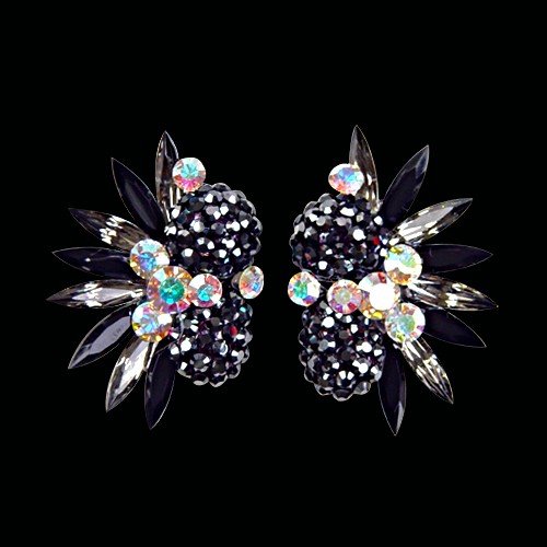 Rhinestone Earring 2053 JT-Jet