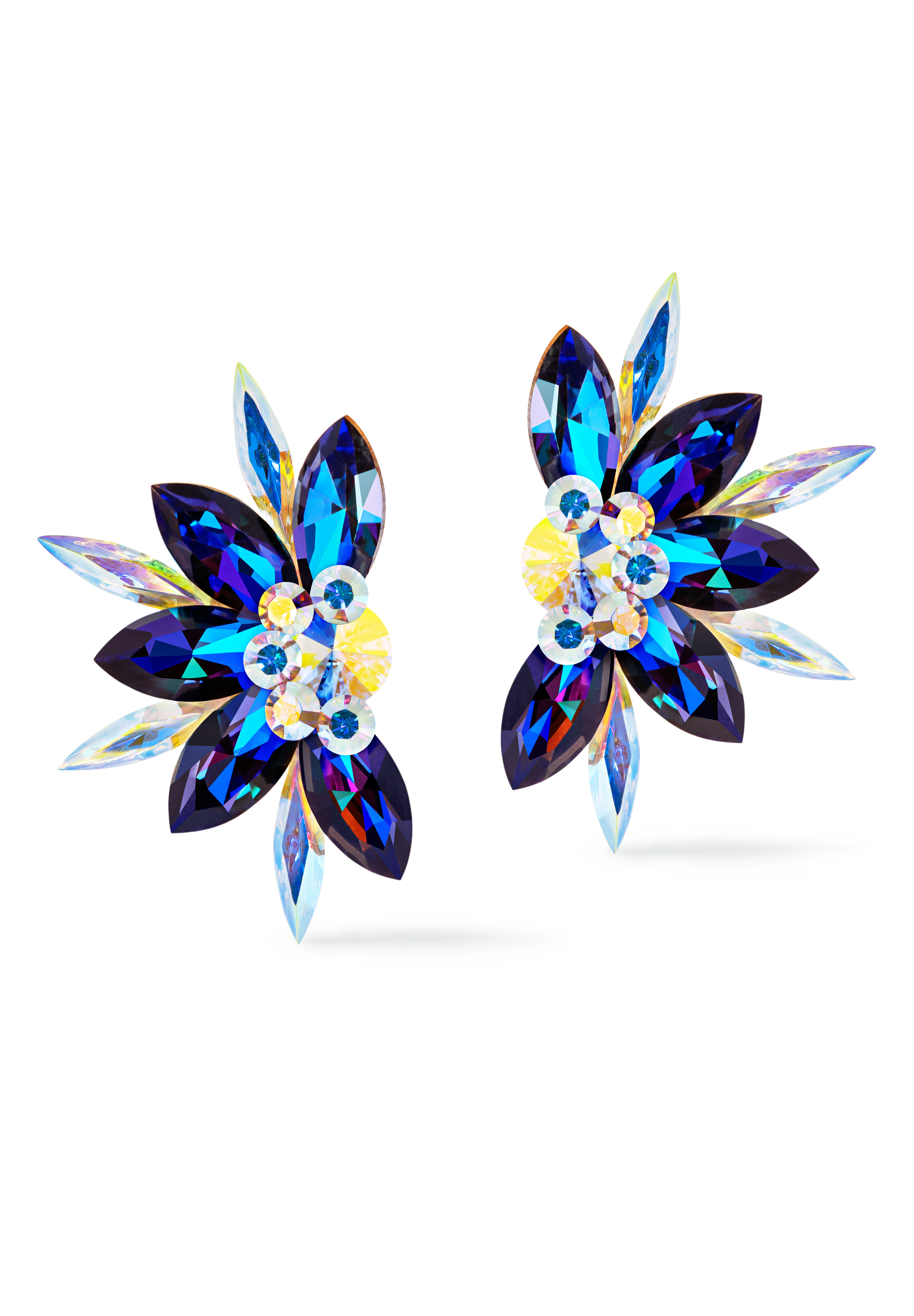 Rhinestone Earring 2054 HLCAB-Heliotrope