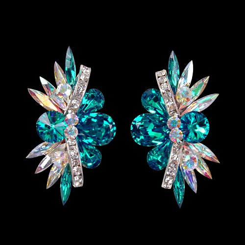 Rhinestone Earring 2067 BZ-Blue Zircon