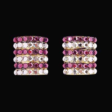 Rhinestone Earring 2068 VC-Volcano