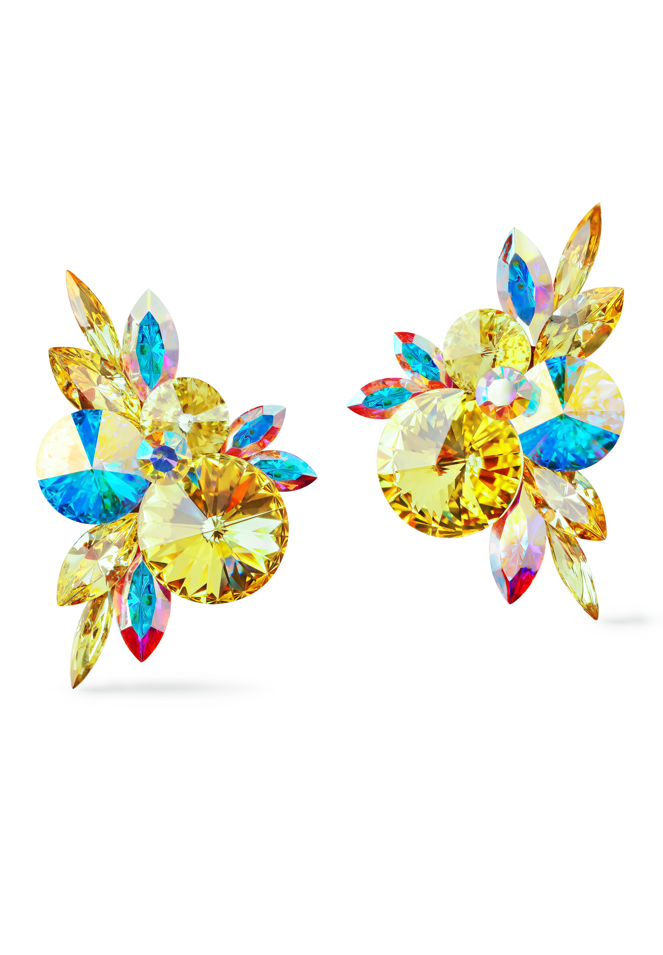 Rhinestone Earring 2070 JQCAB-Jonquil / Crystal AB
