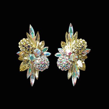 Rhinestone Earring 2084 LT-Lt. Topaz