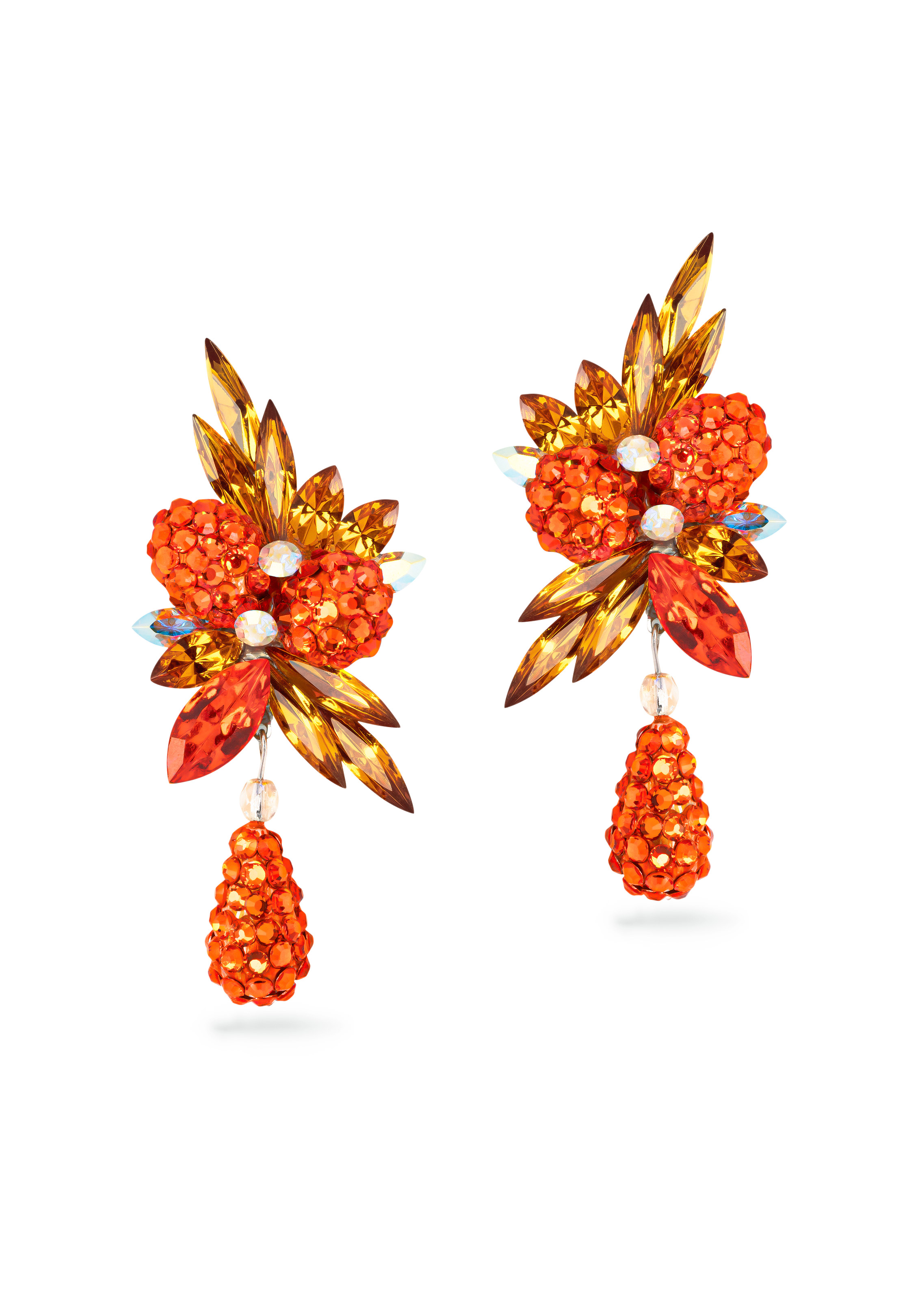 Rhinestone Earring 2085 HC-Hyacinth
