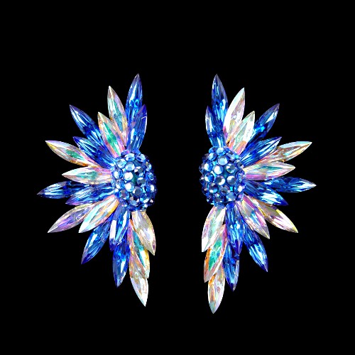 Rhinestone Earring 2088 SP-Sapphire