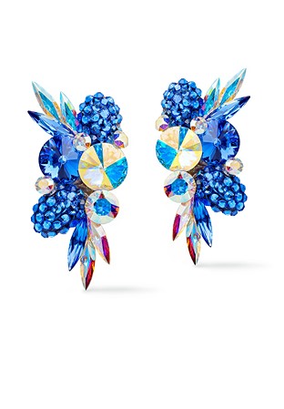 Rhinestone Earring 2090 SP-Sapphire