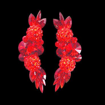 Rhinestone Earring 2096 SMHC-Siam / Hyacinth