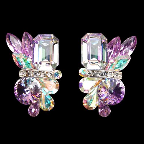 Rhinestone Earring 2124 VL-Vitrail Light