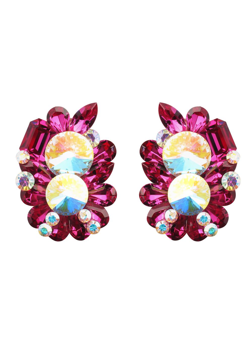 Rhinestone Earring 2130 CABFC-Crystal AB