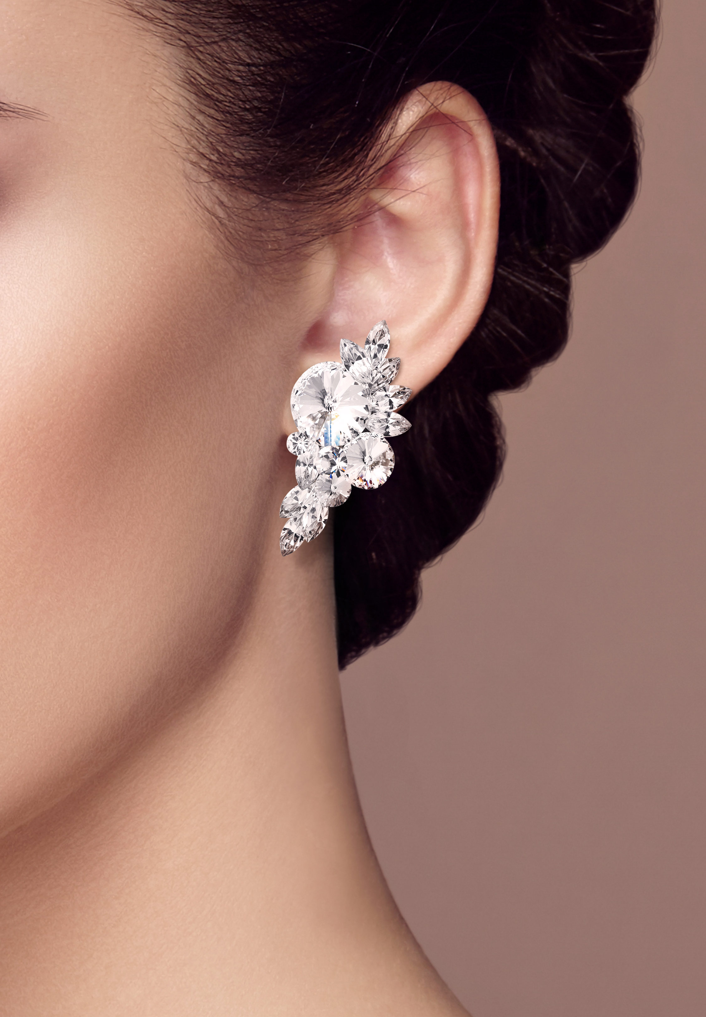 Rhinestone Earring 2132 CST Rhinestone Jewelry