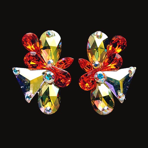 Rhinestone Earring 2187 CRSU-Citrine / Sun