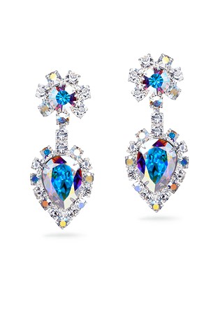 Rhinestone Earring 4002 CAB-Crystal AB