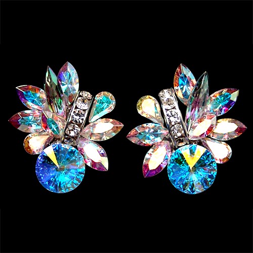 Rhinestone Earring 471 CAB-Crystal AB
