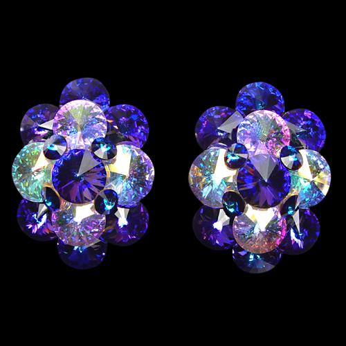 Rhinestone Earring 810387 HL-Heliotrope