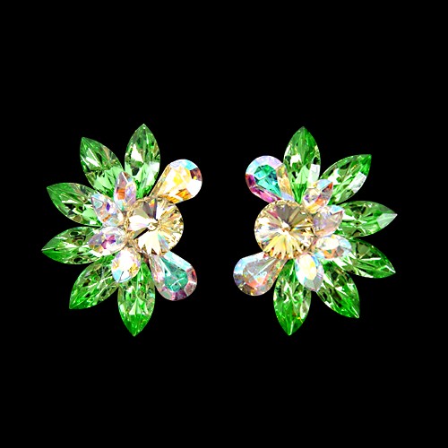 Rhinestone Earring 810392 PR-Peridot