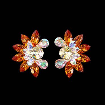 Rhinestone Earring 810392 TP-Topaz