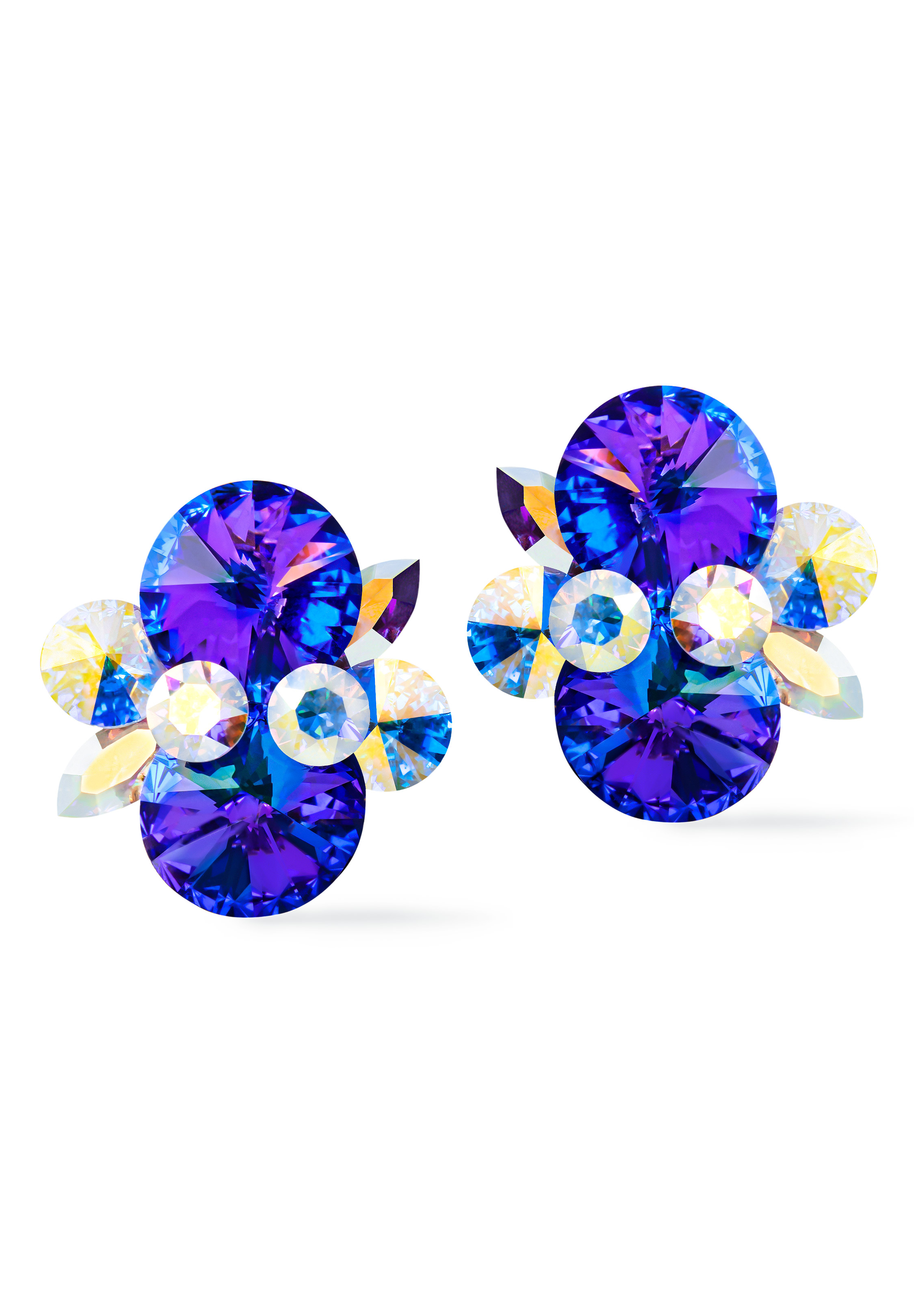 Rhinestone Earring 810396 HL-Heliotrope