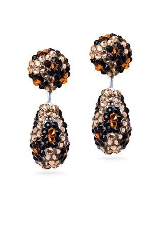 Rhinestone Earring 890238 GD-Gold