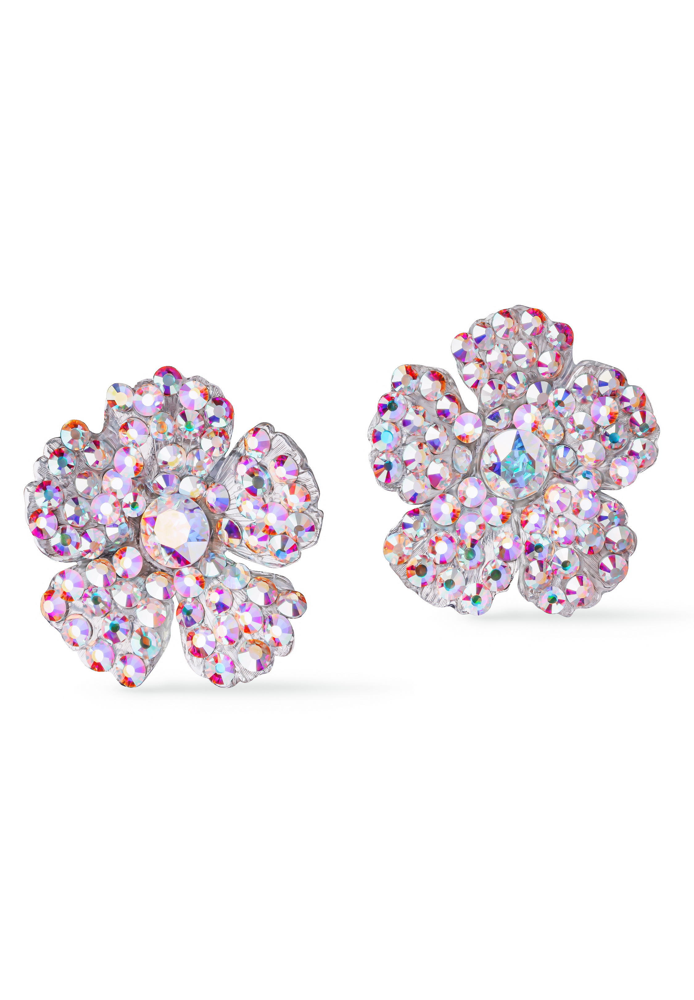 Rhinestone Earring CE50 CAB-Crystal AB