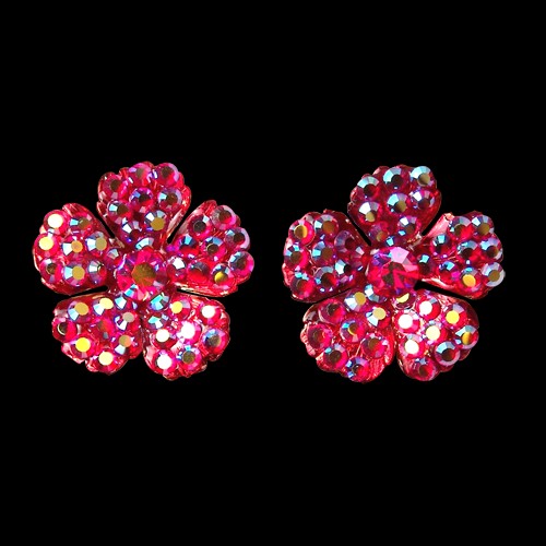 Rhinestone Earring CE50 LSMAB-Lt. Siam AB