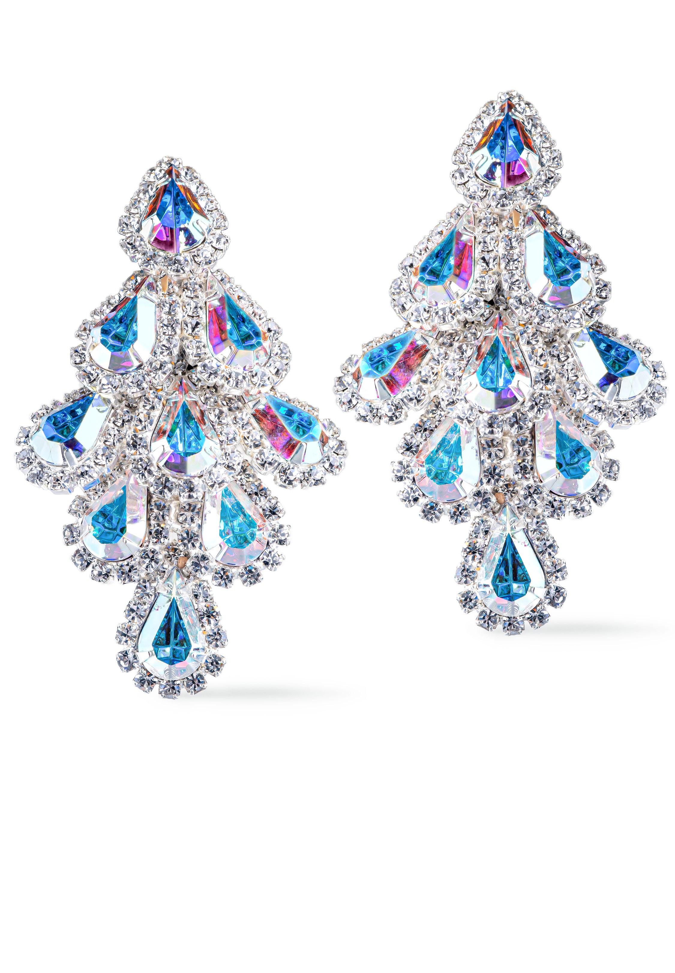 Rhinestone Earring E8803 CAB Rhinestone Jewelry