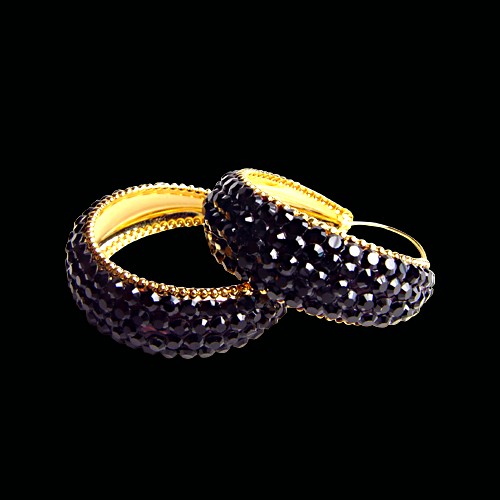 Rhinestone Earring HE/L JTGD-Jet