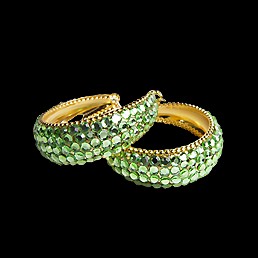 Rhinestone Earring HE/L PR-Peridot
