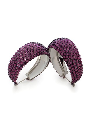 Hermosa Crystal Earrings HE/L PE Amethyst-Amethyst