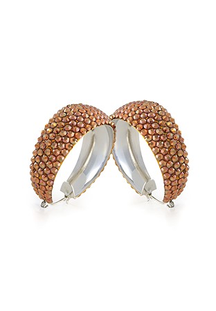 Hermosa Crystal Earrings HE/L PE Copper with Silver Base-Copper