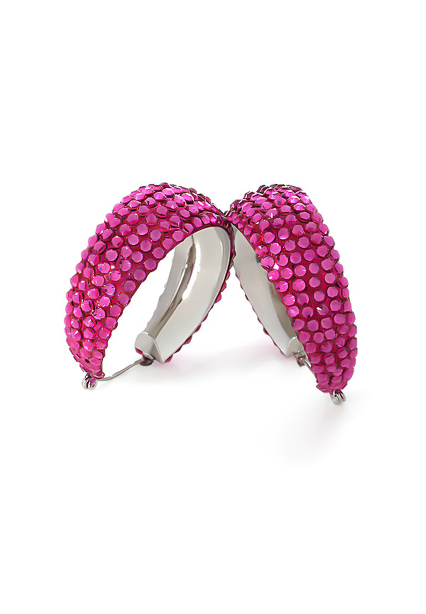 Hermosa Crystal Earrings HE/L PE Fuchsia-Fuchsia