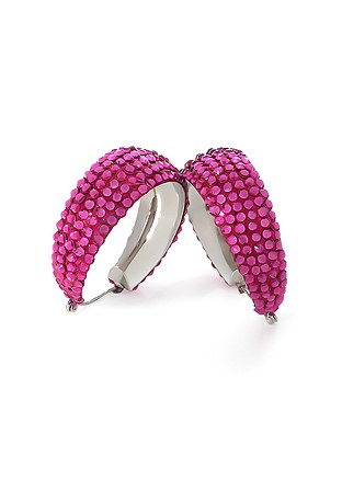 Hermosa Crystal Earrings HE/L PE Fuchsia-Fuchsia