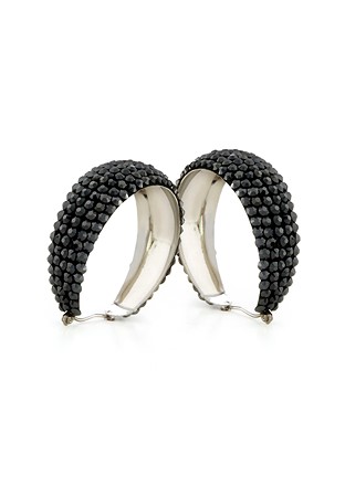 Hermosa Crystal Earrings HE/L PE Jet Hematite-Jet Hematite