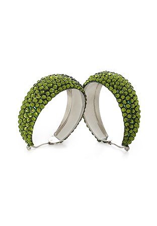 Hermosa Crystal Earrings HE/L PE Olivine-Olivine