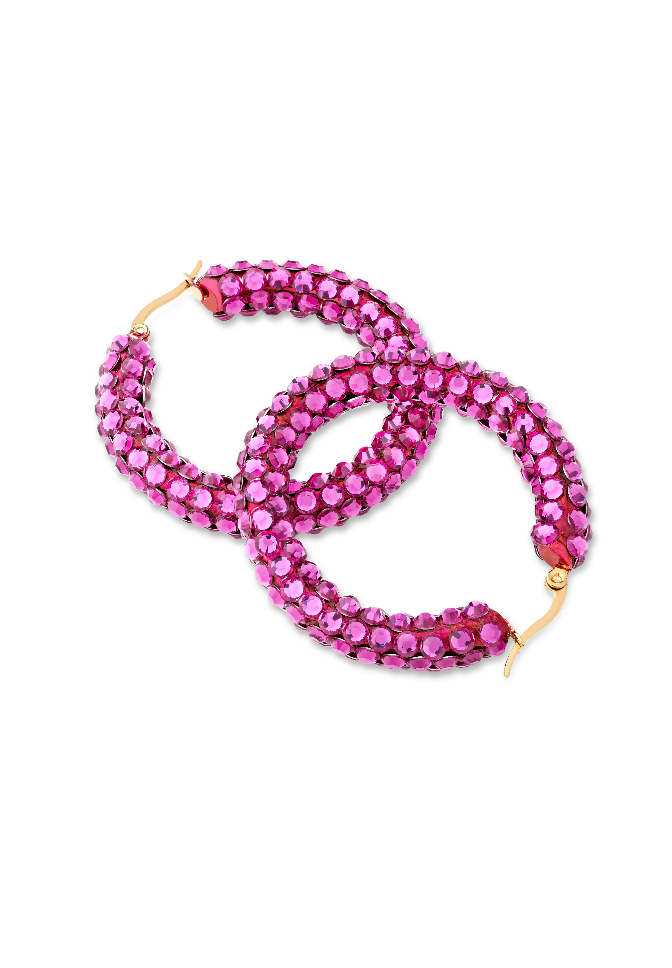 Euphoric Shine Hoop Earrings HE/M PE-Fuchsia