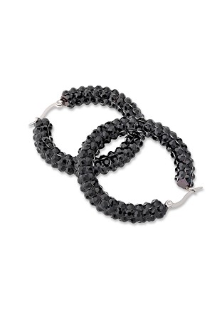 Euphoric Shine Hoop Earrings HE/M PE-Jet
