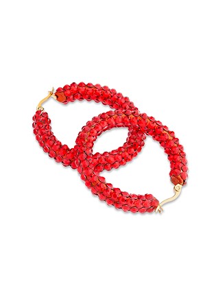 Euphoric Shine Hoop Earrings HE/M PE-Light Siam