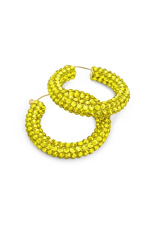 Euphoric Shine Hoop Earrings-M (1.7 x 1.7 inch)-Citrine