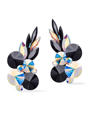 Rhinestone Earring 204165 JTCAB-Jet