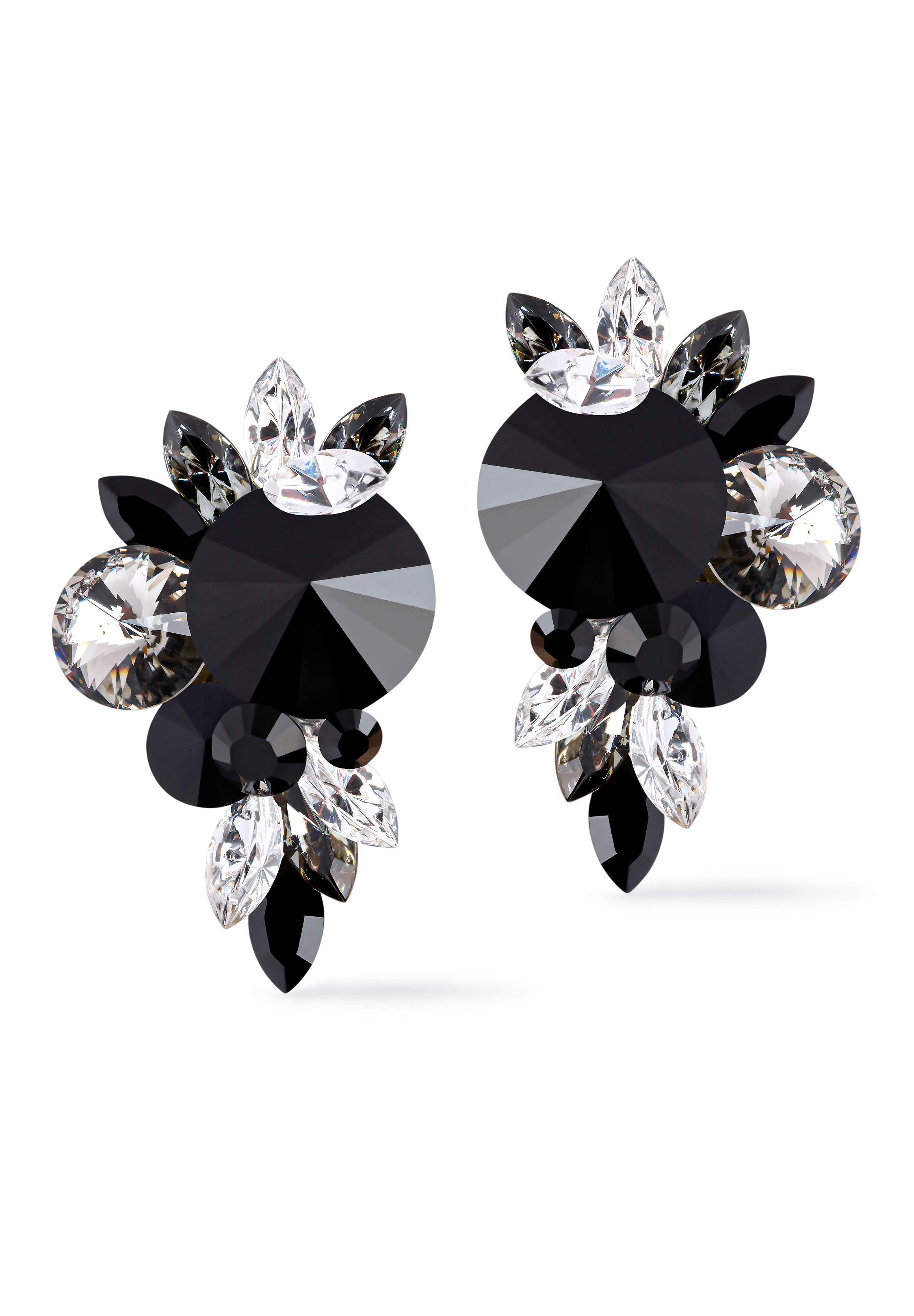 Rhinestone Earring 2132 JTBDCST-Jet / Black Diamond