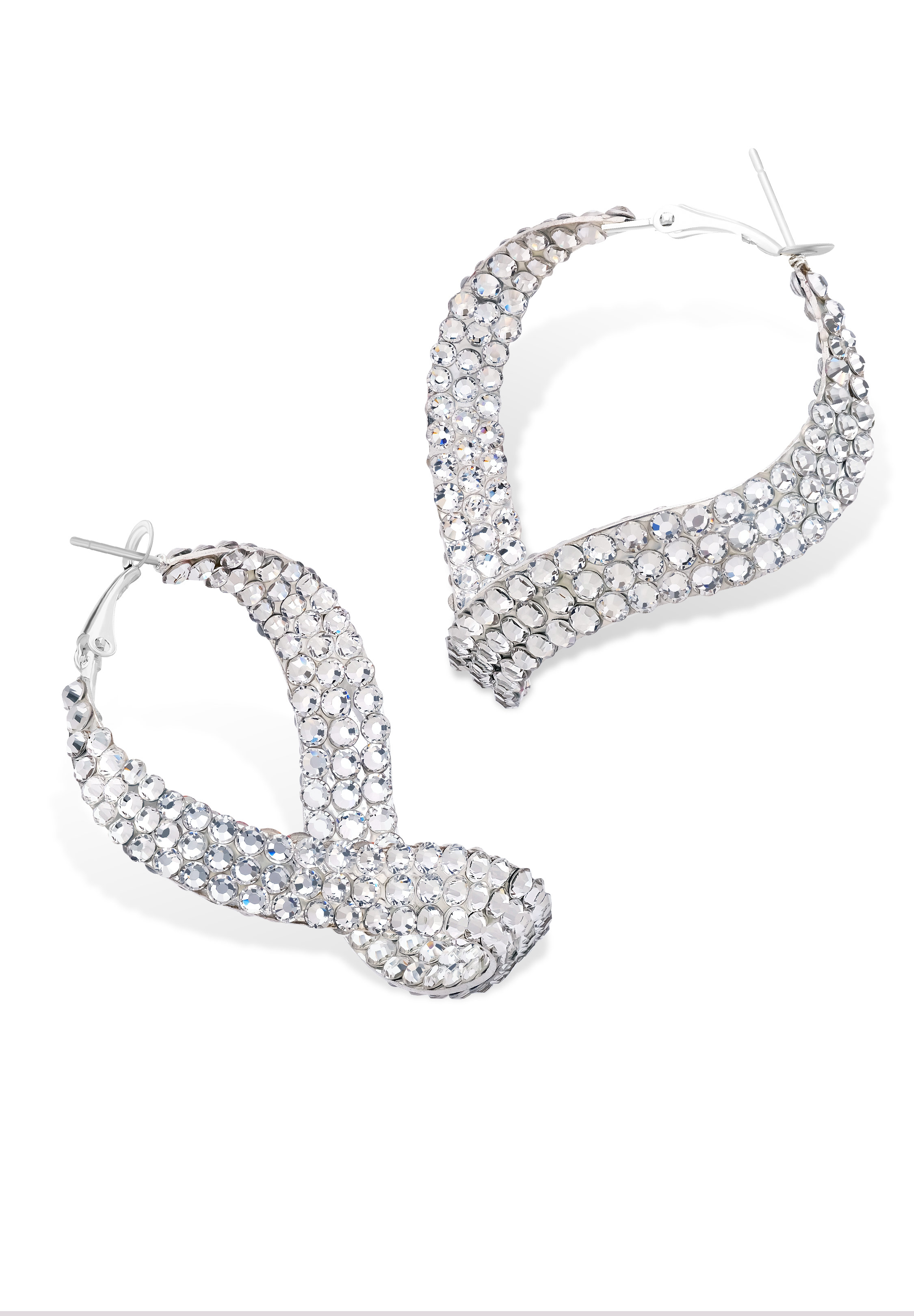Ab sales rhinestone earrings