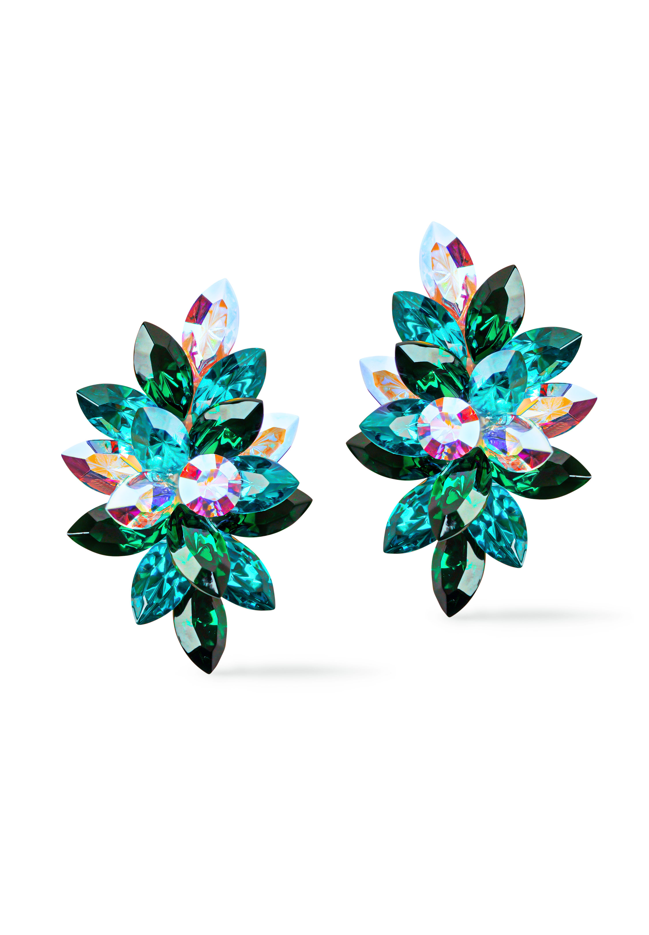 Rhinestone Earring 2031 BZ-Blue Zircon