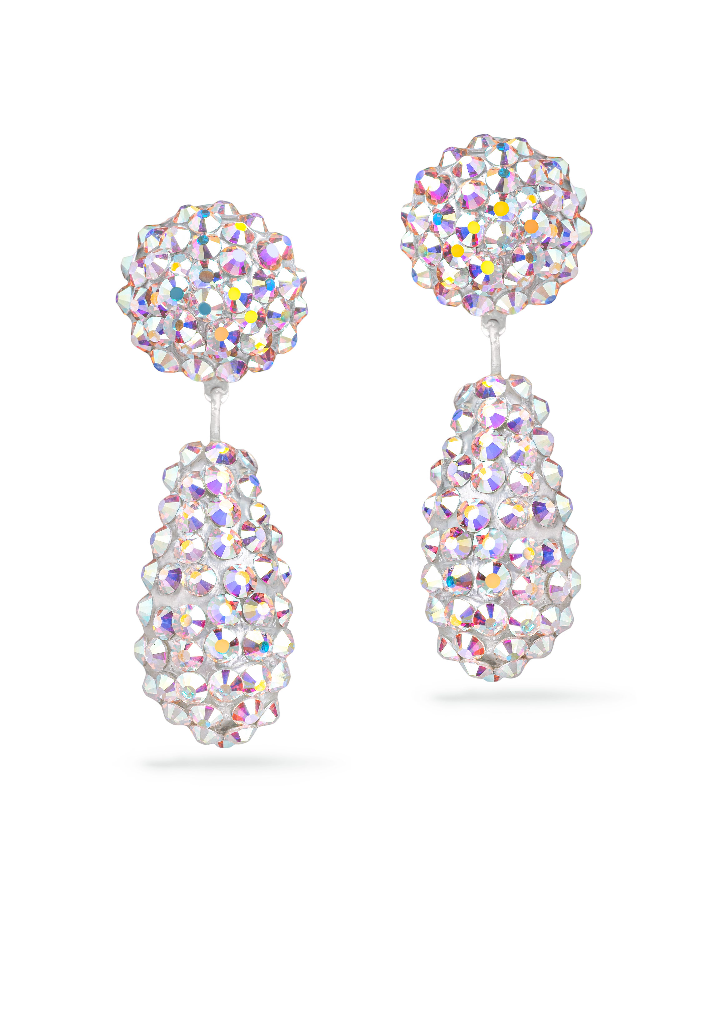 Rhinestone Earring 810238 CAB-Crystal AB