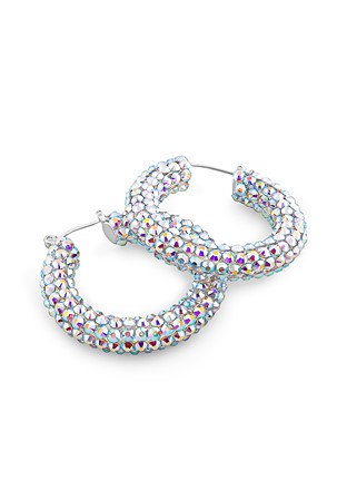 Shaina Crystallized Hoop Earrings-Crystal AB