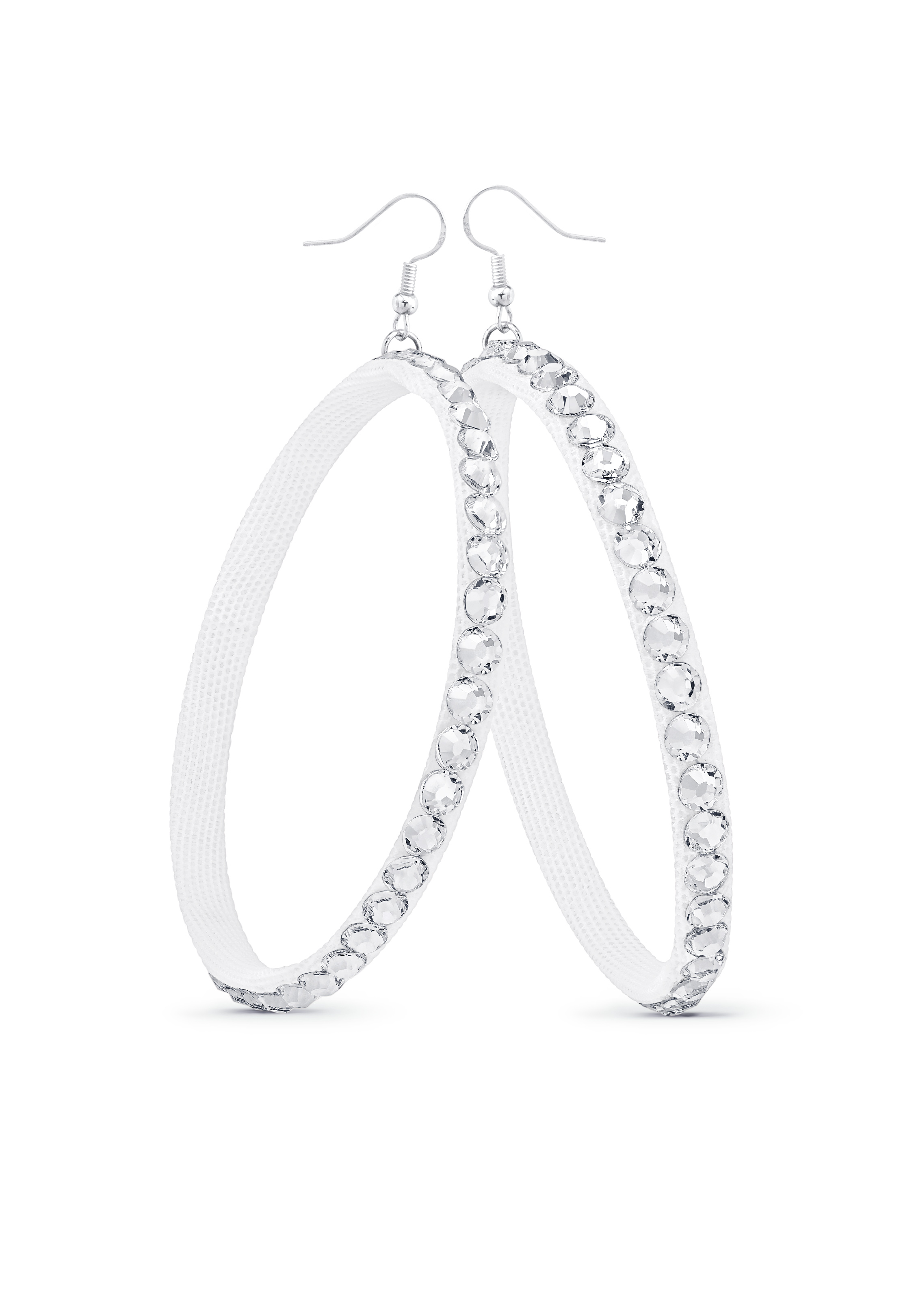 Soft Hoop Earring-Crystal