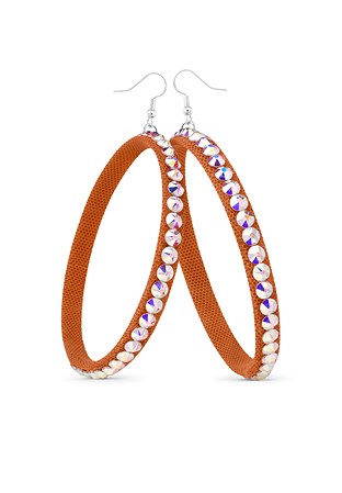 Soft Hoop Earring-Crystal AB
