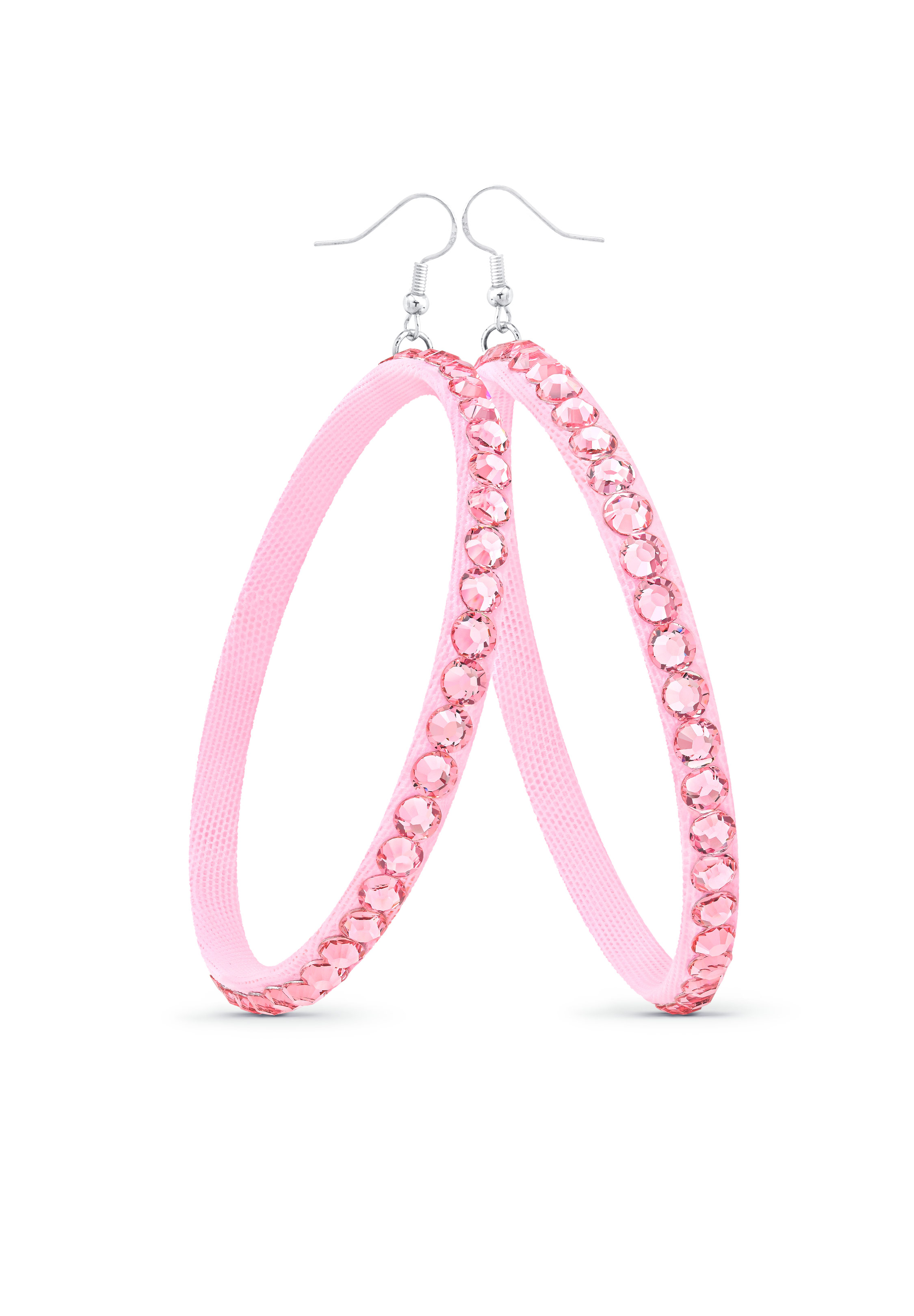 Soft Hoop Earring-Light Rose