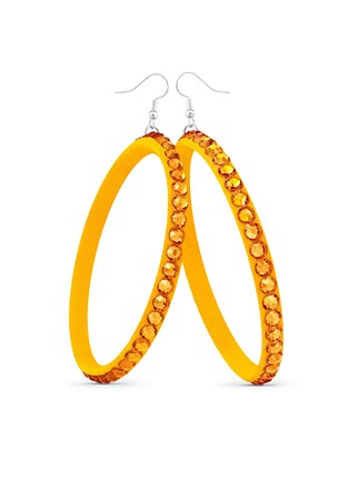 Soft Hoop Earring-Topaz